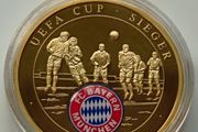 Bayern Munich UEFA Cup 24 Karat Gold plated Proof 1995 / 1996