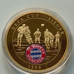 Bayern Munich UEFA Cup 24 Karat Gold plated Proof 1995 / 1996