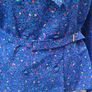Vintage 80s 90s Electric blue party blouse ruffle detail Image 4