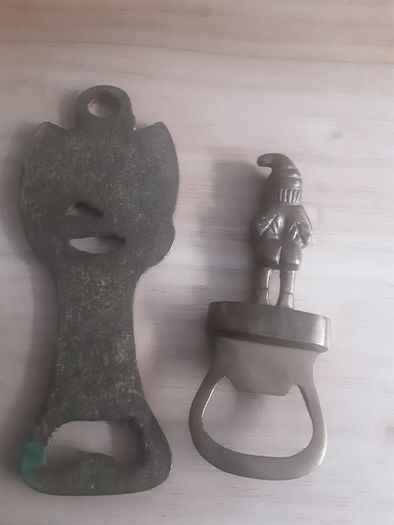 Brass Bottle Opener/2 Brass Bottle Openers both for 12.00euro .. Price Dropped
