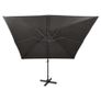 Cantilever Umbrella with Pole and LED Lights Anthracite 300 cm Image 7