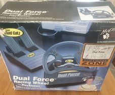 MadCatz PS1 racing wheel.