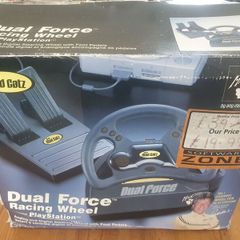 MadCatz PS1 racing wheel.