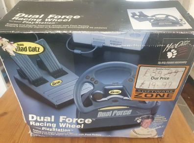 MadCatz PS1 racing wheel.