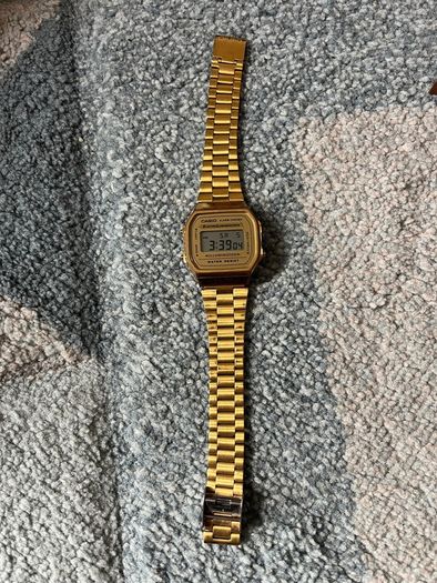Free Casio A168 Gold Digital Watch Working
