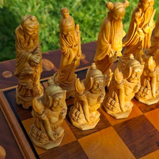 Vintage Chinese Style Chess Set