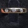 Vintage French 18ct Gold Diamond Ring Size 49 | 3 Natural Diamonds | 3.48g Image 6