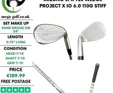 Mizuno JPX 923 Wedge Sw 54 Degree / Project X IO 6.0 110G Stiff