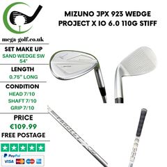 Mizuno JPX 923 Wedge Sw 54 Degree / Project X IO 6.0 110G Stiff