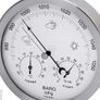 3-in-1 Wall Weather Station with Stainless Steel Frame Image 6