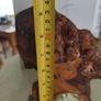 Unique redwood burl hand-crafted clock Wall or Mantel Clock Image 2
