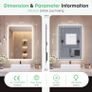 Bluetooth Bathroom-Mirror-with-LED-Lights 500x700 mm Image 2