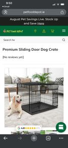 Extra Large Premium Sliding Dog Door Dog  Crate