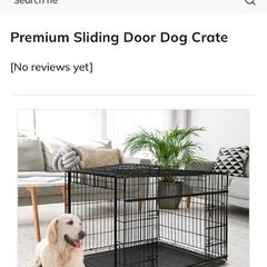 Extra Large Premium Sliding Dog Door Dog  Crate