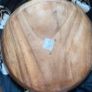 Wooden plate acacia handcrafted big size 46 cm Image 2
