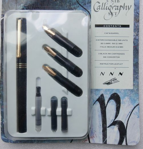Vintage OSMIROID Calligraphy 3 Nib Calligraphy Set
