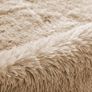 FREE EXPRESS SHIPPING Homeware Fluffy Bedroom Rug Small Beige Area Rugs 50x80 cm for Living Room Plush Carpet Modern Soft Shaggy Pile Faux Fur Rug for Home Image 2