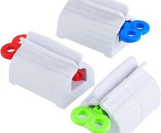 Hootensils Pack of 3 Toothpaste Squeezer - Rolling Tube Squeezer & Toothpaste Holder, Easy Squeeze and Organized Countertop for Bathroom (FREE SHIPPING)
