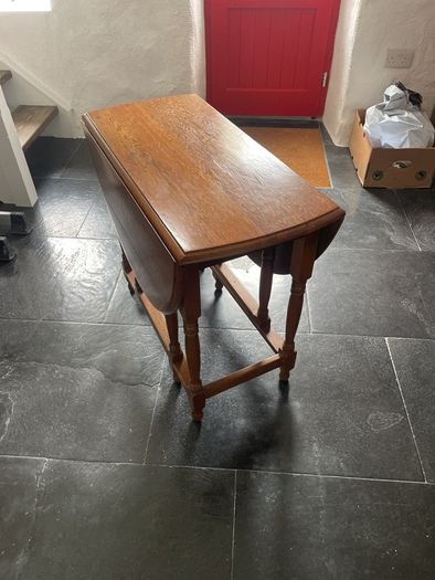 Folding wooden table