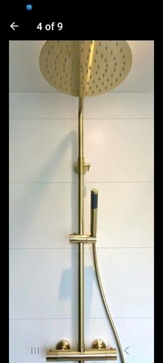Brushed Brass Luxury Exposed Shower