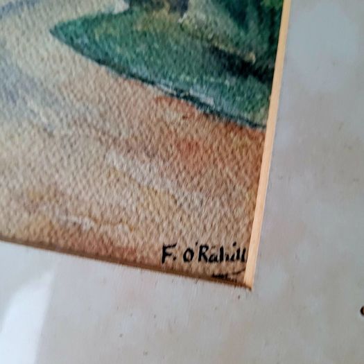 Vintage french watercolour