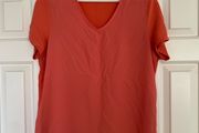 Dunnes Stores Orange V Neck T-Shirt