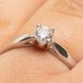 Diamond Solitaire Ring Image 4