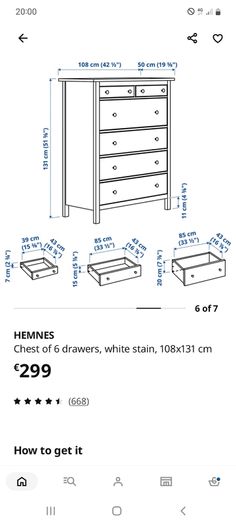 Chest drawer black
