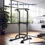 Pull Up & Dip Station Dip Stand freestanding, Height Adjustable Exercise Equipment Fitness Workout Station Pull Up Bar frame for Home Gym Image 8