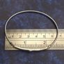 Vintage 925 Sterling Silver Signed British Geometric Scroll Bangle Image 10