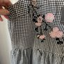 top Bnwt black & white peplum top size 12 Image 4
