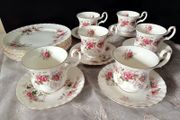 Royal Albert Lavender Rose Coffee Cups Trios  18 pcs