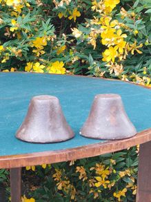 2 x cast iron bell housing