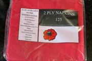 Pack Red Napkins