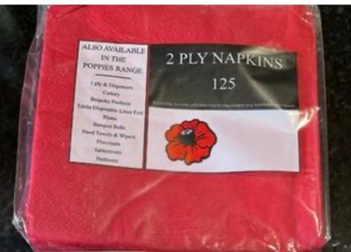 Pack Red Napkins