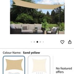 SONGMICS 300x400 cm Sun Shade Sail