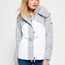 Brand new Superdry women ladies jacket with tags. White and grey. Image 2