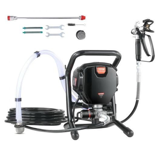 VEVOR Stand Airless Paint Sprayer, 750W 3000PSI High Efficiency Electric Airless Sprayer, Fine And Even Painting Effect, Handheld Paint Sprayers for Home Interior and Exterior Furniture and Fences