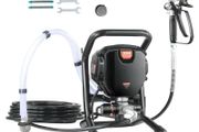 VEVOR Stand Airless Paint Sprayer, 750W 3000PSI High Efficiency Electric Airless Sprayer, Fine And Even Painting Effect, Handheld Paint Sprayers for Home Interior and Exterior Furniture and Fences