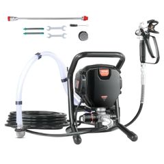 VEVOR Stand Airless Paint Sprayer, 750W 3000PSI High Efficiency Electric Airless Sprayer, Fine And Even Painting Effect, Handheld Paint Sprayers for Home Interior and Exterior Furniture and Fences