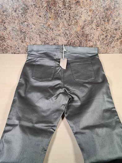 Womens Marks and Spencer jeggings silver leather look Size UK 18  EU 46  BRAND NEW BNWT