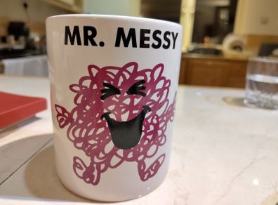 Mr Men Mr Messy ceramic jar