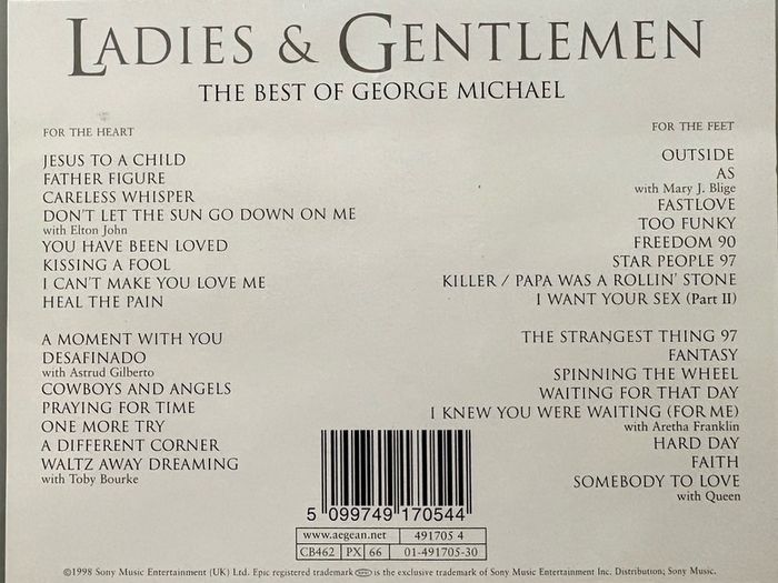 George Michael - Ladies and Gentlemen, The Best of George Michael. Double cassette. Super condition - looks unplayed.