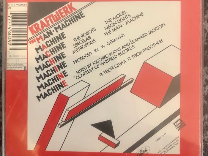 Kraftwerk Man Machine CD