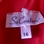 Red  So  couture dress 1950's style Image 4