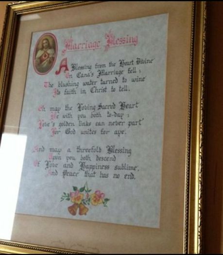 Framed Marriage Blessing