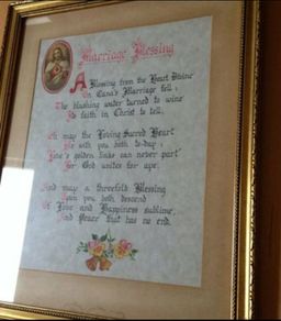 Framed Marriage Blessing