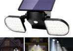 Outdoor Lights Solar Powered 56 LED Solar Lights Motion Sensor Double Heads Security Light Adjustable Spotlight Waterproof for Garage Garden Driveway Front Door Wall