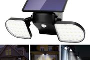 Outdoor Lights Solar Powered 56 LED Solar Lights Motion Sensor Double Heads Security Light Adjustable Spotlight Waterproof for Garage Garden Driveway Front Door Wall