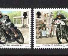 1996 Isle of Man Tourist Trophy Irish Winners Motorcycle Races Commemorative Stamps Mint Never Hinged (MNH)